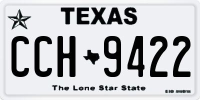 TX license plate CCH9422