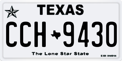 TX license plate CCH9430