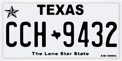 TX license plate CCH9432