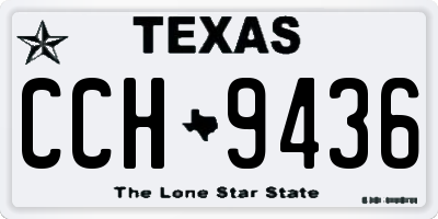 TX license plate CCH9436