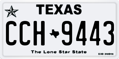 TX license plate CCH9443