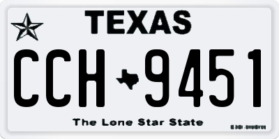 TX license plate CCH9451