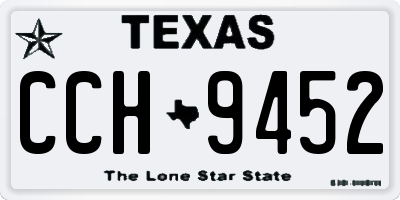 TX license plate CCH9452
