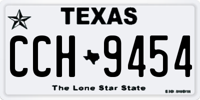 TX license plate CCH9454