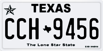 TX license plate CCH9456