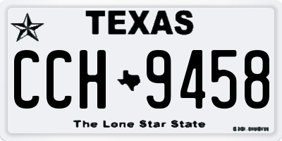 TX license plate CCH9458