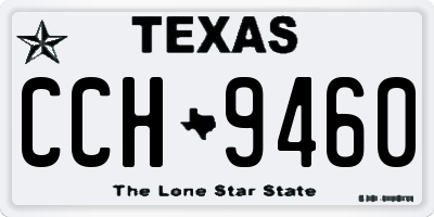 TX license plate CCH9460