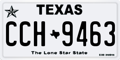TX license plate CCH9463