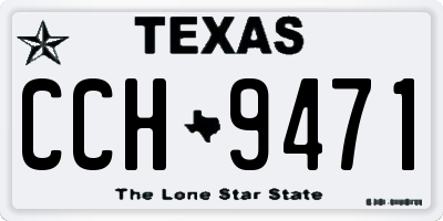 TX license plate CCH9471
