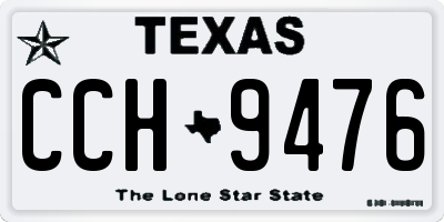 TX license plate CCH9476