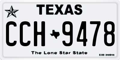 TX license plate CCH9478