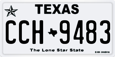 TX license plate CCH9483