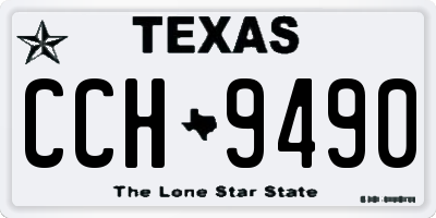 TX license plate CCH9490