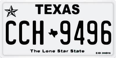 TX license plate CCH9496