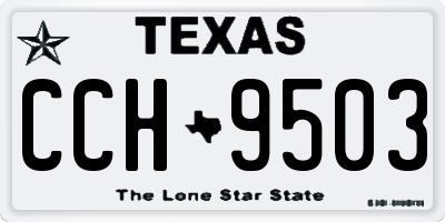 TX license plate CCH9503