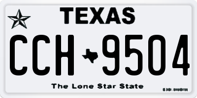 TX license plate CCH9504