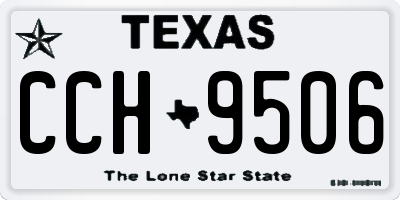 TX license plate CCH9506