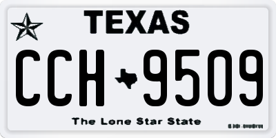 TX license plate CCH9509