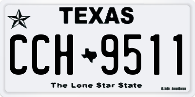 TX license plate CCH9511