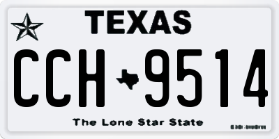 TX license plate CCH9514