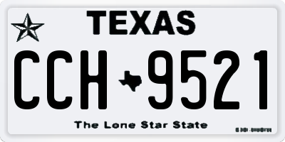 TX license plate CCH9521