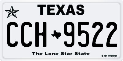 TX license plate CCH9522