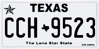 TX license plate CCH9523