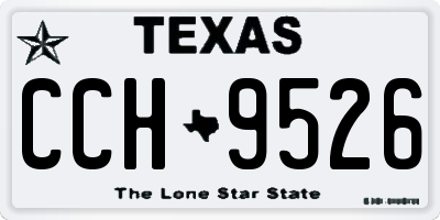 TX license plate CCH9526