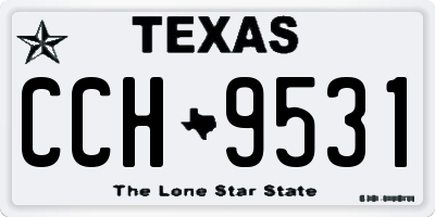 TX license plate CCH9531