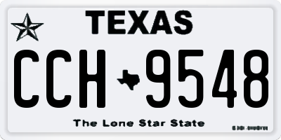 TX license plate CCH9548