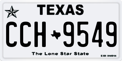 TX license plate CCH9549