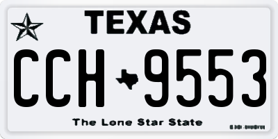TX license plate CCH9553