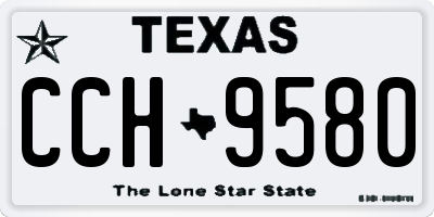 TX license plate CCH9580