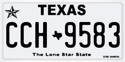TX license plate CCH9583