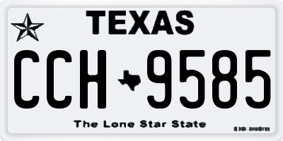 TX license plate CCH9585