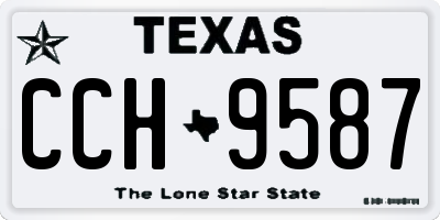 TX license plate CCH9587