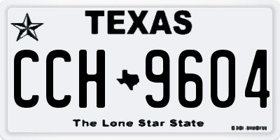 TX license plate CCH9604