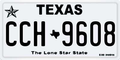 TX license plate CCH9608