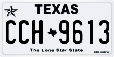 TX license plate CCH9613