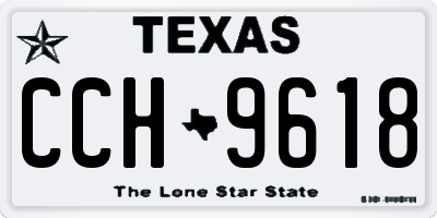 TX license plate CCH9618