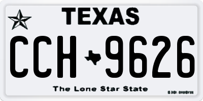 TX license plate CCH9626