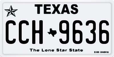 TX license plate CCH9636