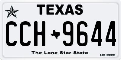 TX license plate CCH9644
