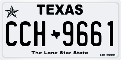 TX license plate CCH9661