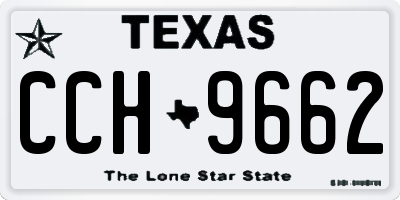TX license plate CCH9662