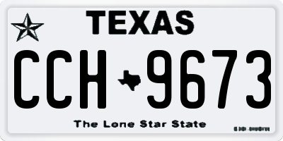 TX license plate CCH9673