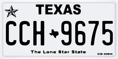 TX license plate CCH9675