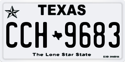 TX license plate CCH9683