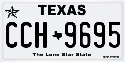 TX license plate CCH9695