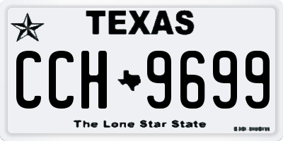 TX license plate CCH9699
